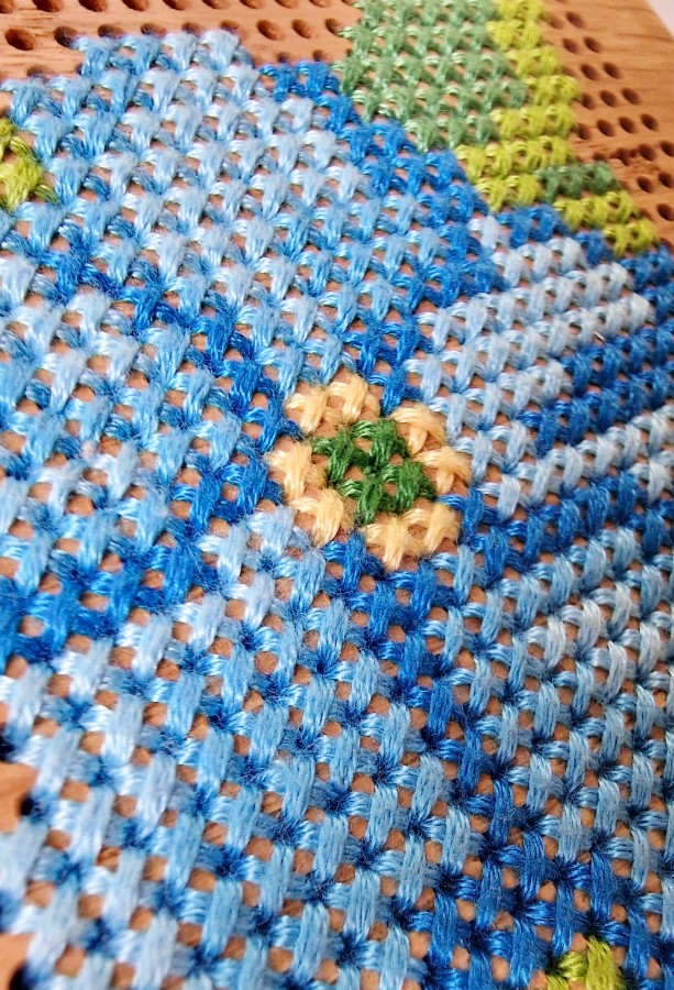 Ąžuolinė rankinė "Neužmirštuolės žydėjimas"